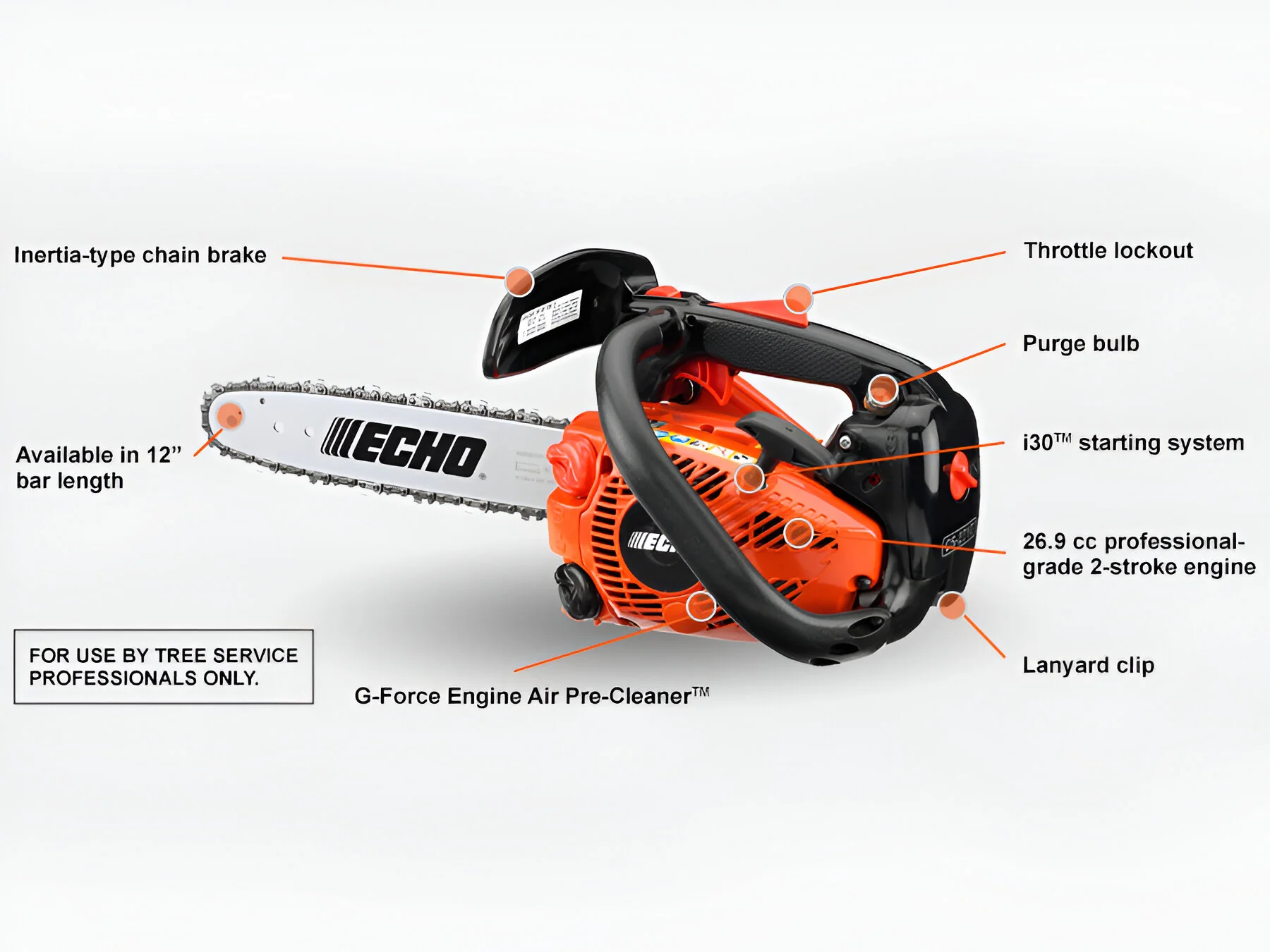 ECHO CS-271T-12 Chain Saw Top Handle 12