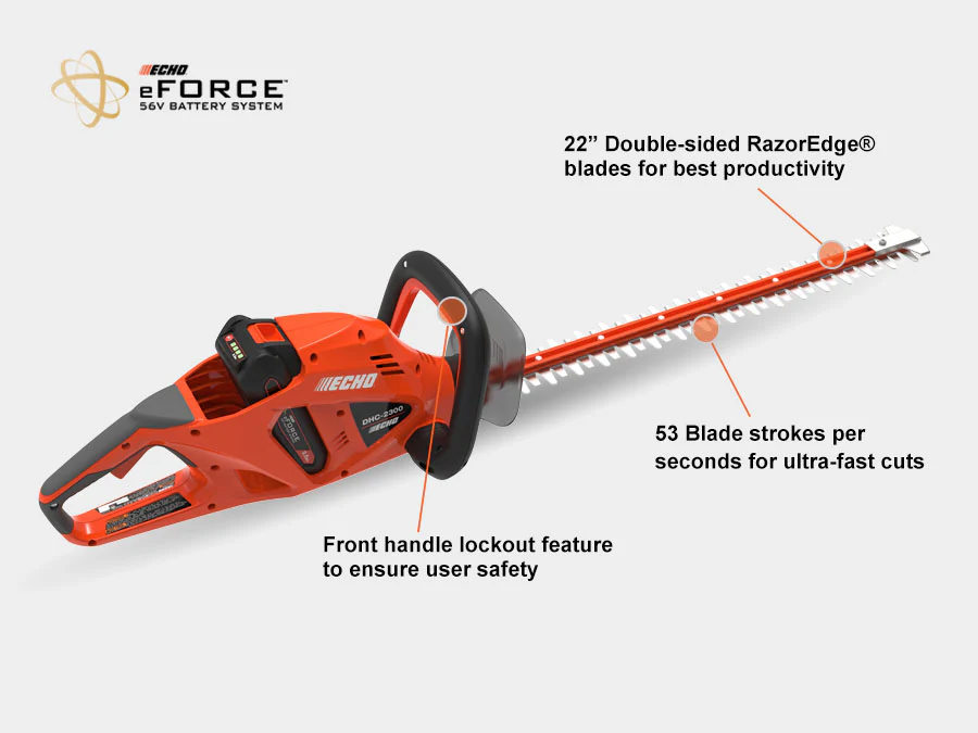 Echo DHC-2300 56V Double-Sided Hedge Trimmer UNIT ONLY - Zehr's Sales & Manufacturing